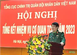 Đại tướng Lương Cường chủ trì tổng kết nhiệm vụ Cơ quan Tổng cục Chính trị năm 2023